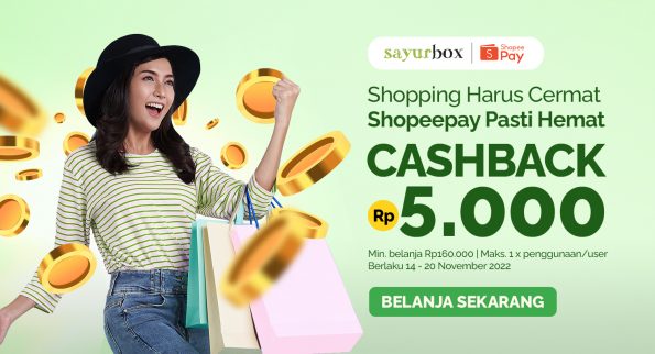 Shopping Pakai ShopeePay Dapat Cashback!