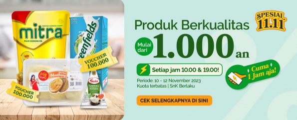 BURU VOUCHER BELANJA Rp100.000 DI 11.11