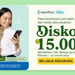 Potongan Belanja Sayurbox Pakai Blu by BCA Digital