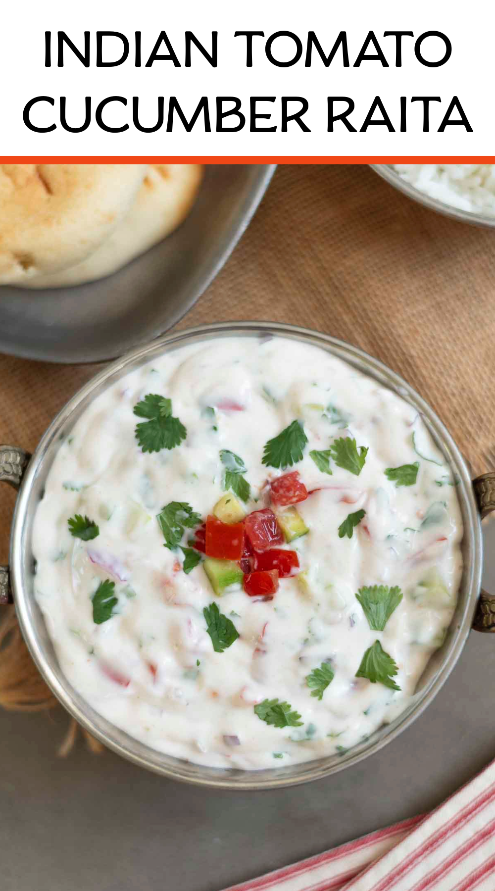 Indian Tomato Cucumber Raita