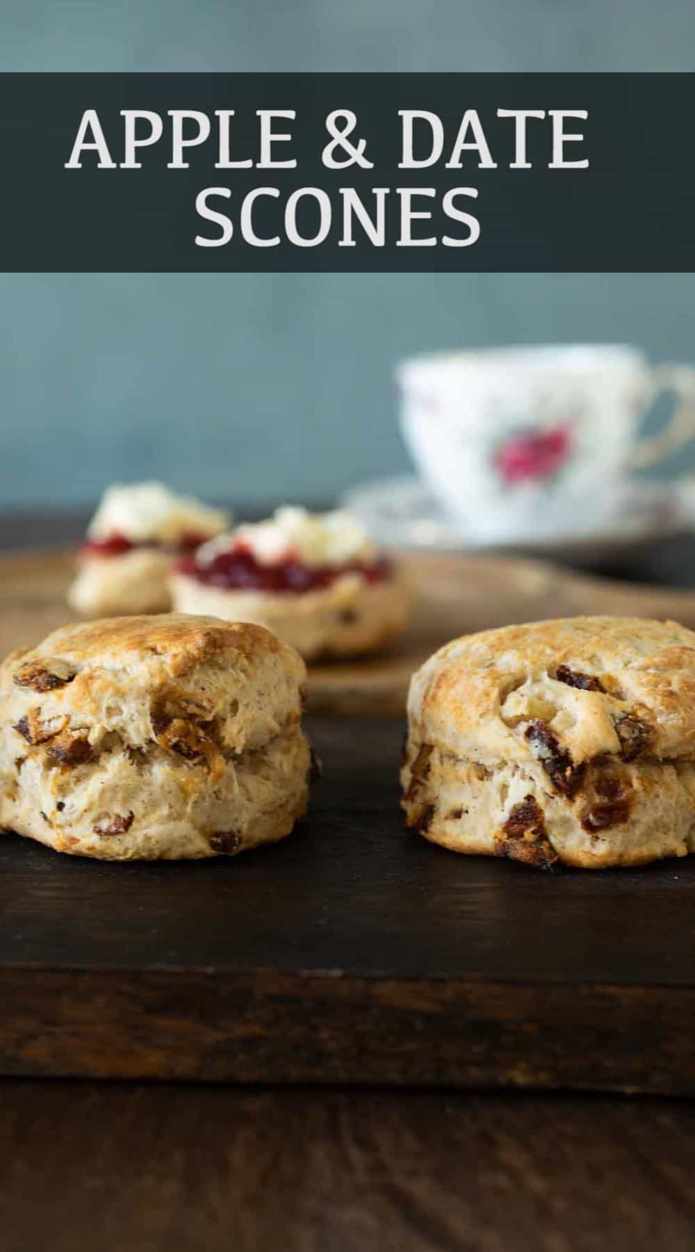 Autumn Apple and Date Scones- Culinary Ginger