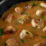 Turkey Meatball and Gravy Casserole