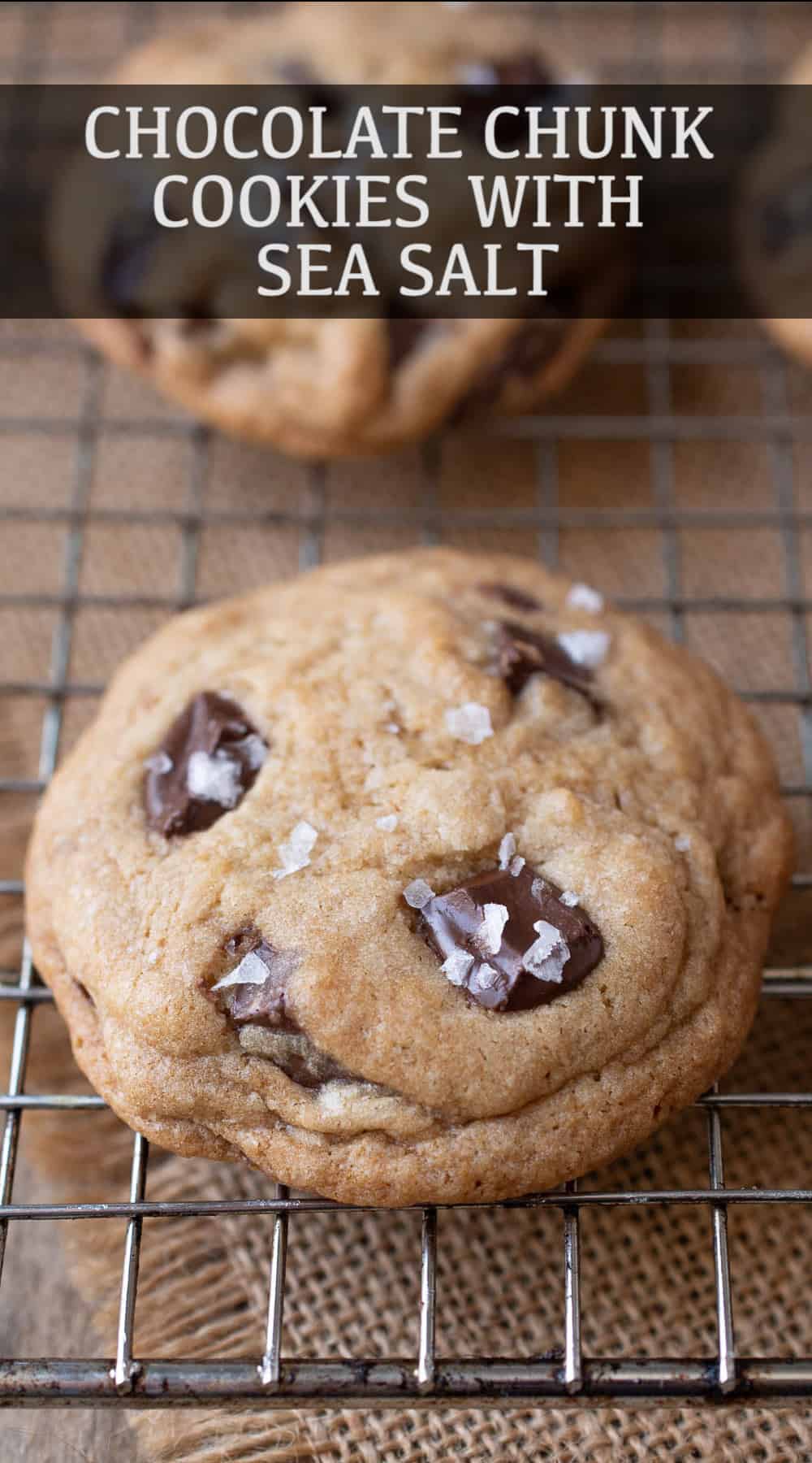 Chocolate Chunk Cookies with Sea Salt