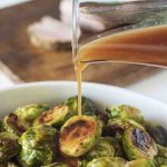 Roasted Brussels Sprouts with Cranberry Glaze